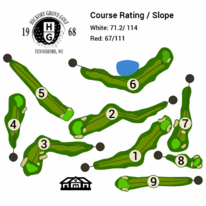 Hickory Grove Golf Course Map